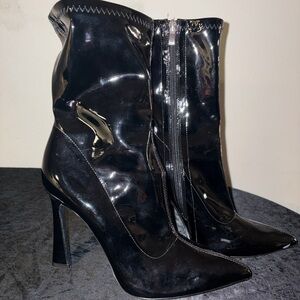 ASOS Black Patent Leather Women's Boots